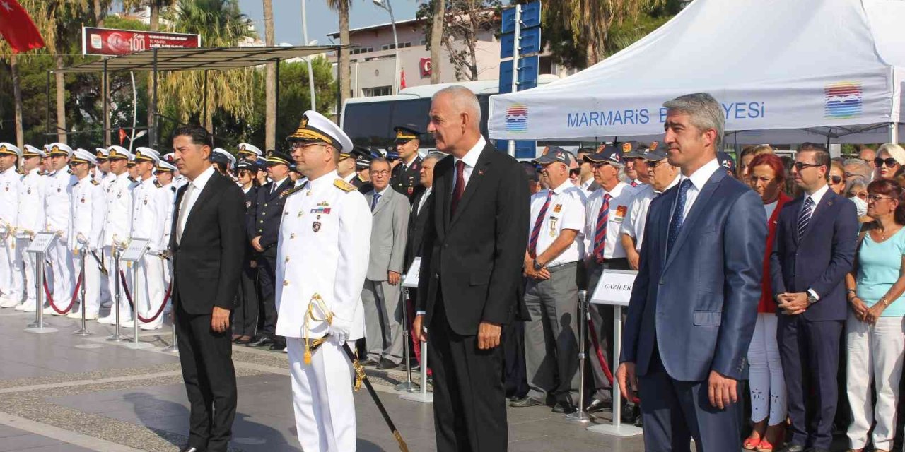 30 Ağustos Zafer Bayramı Marmaris’te törenler ile kutlandı