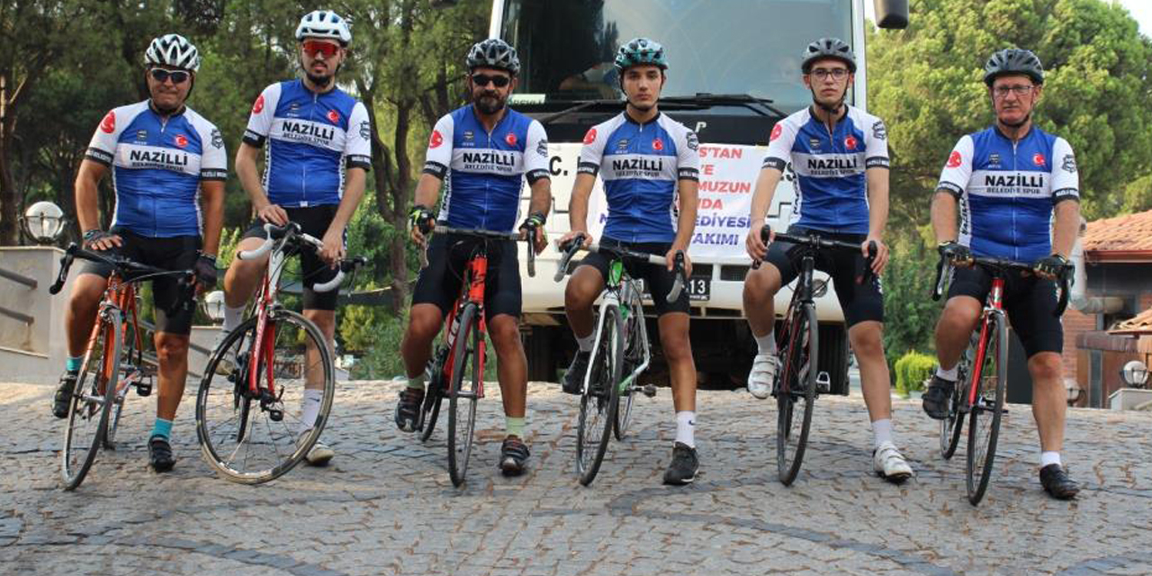 Nazilli’den Afyon’a pedal çevirdiler