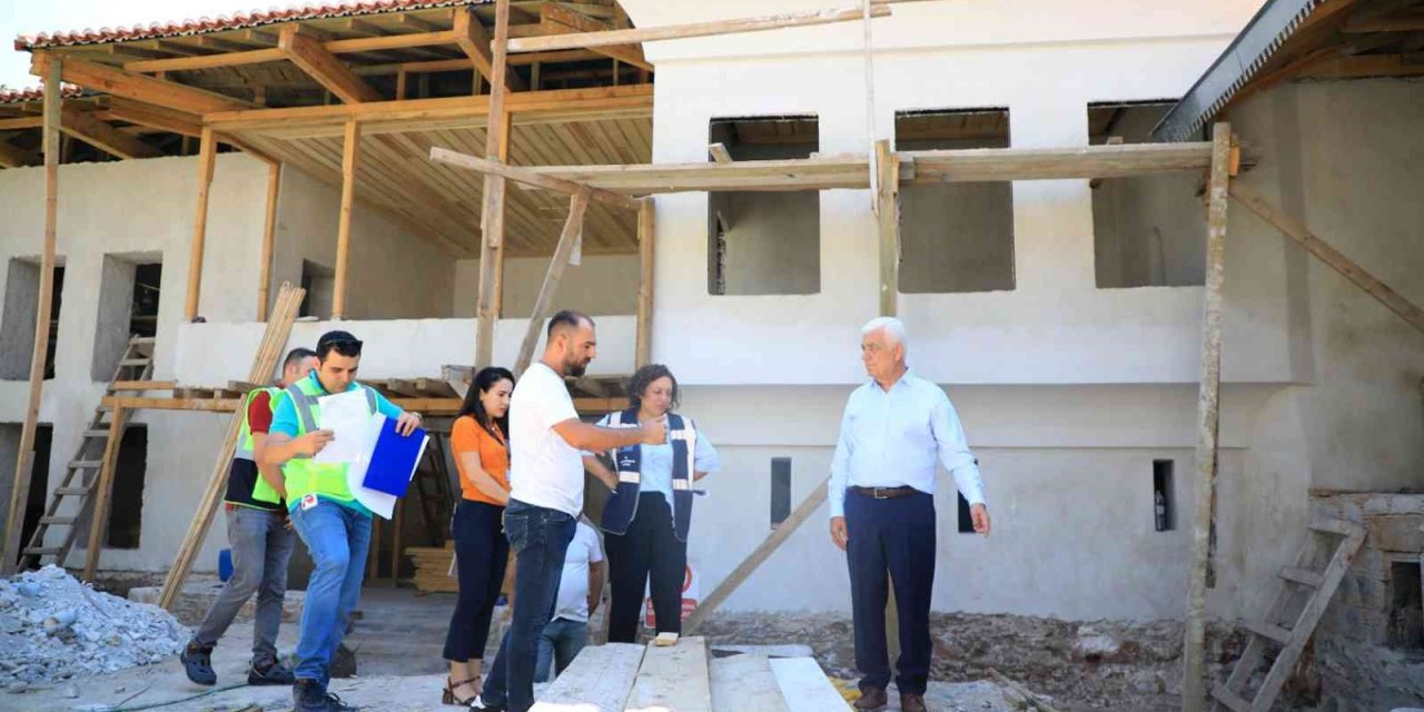 Ağa Bahçesi Konağı’nda çalışmalar yüzde 80 tamamlandı