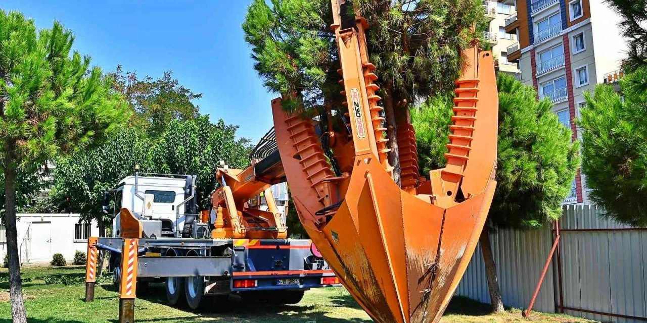 Buca Metrosu inşaatı sürüyor: Ağaçlar taşınarak koruma altına alınıyor