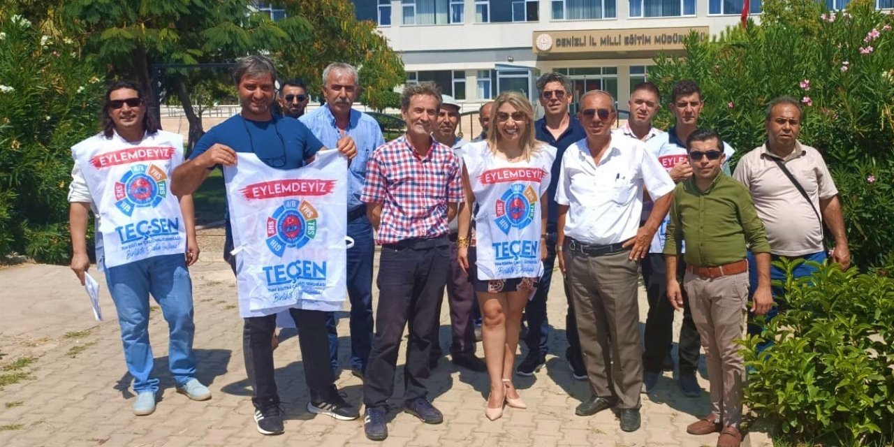 Eğitim çalışanları iş bıraktı