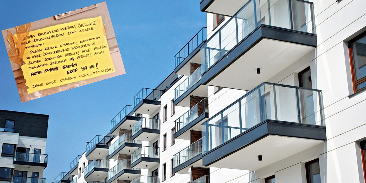 Aydın’da apartman sakininden ilginç uyarı