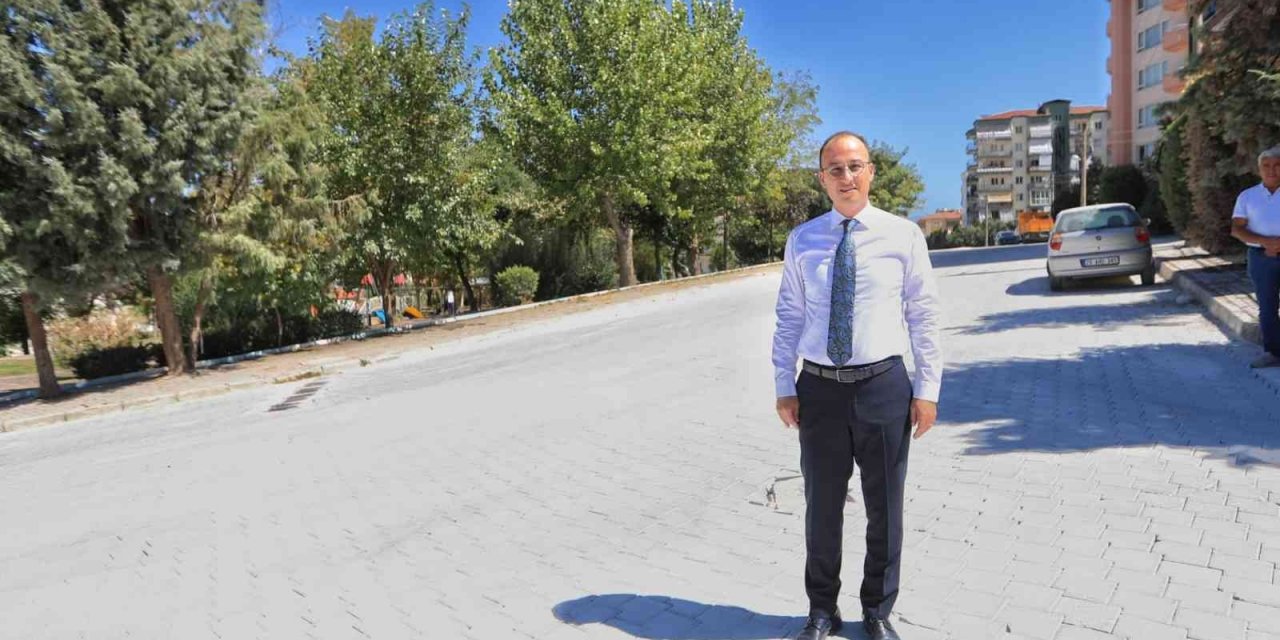 Pamukkale Belediyesi, Bağbaşı’nda yolları güzelleştiriyor