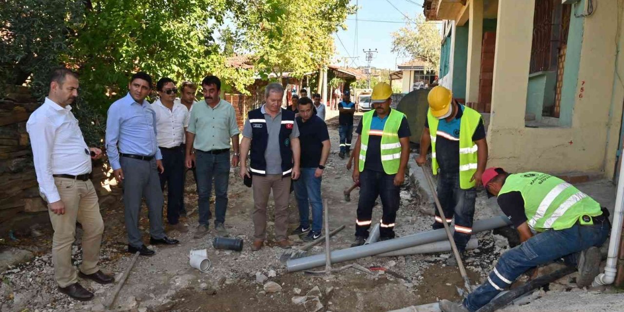 Salihli Kurttutan’da kısmi kanalizasyon hattı döşendi