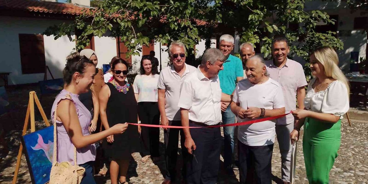 ’Suyunu arayan balıklar’ konulu resim sergisi ziyarete açıldı