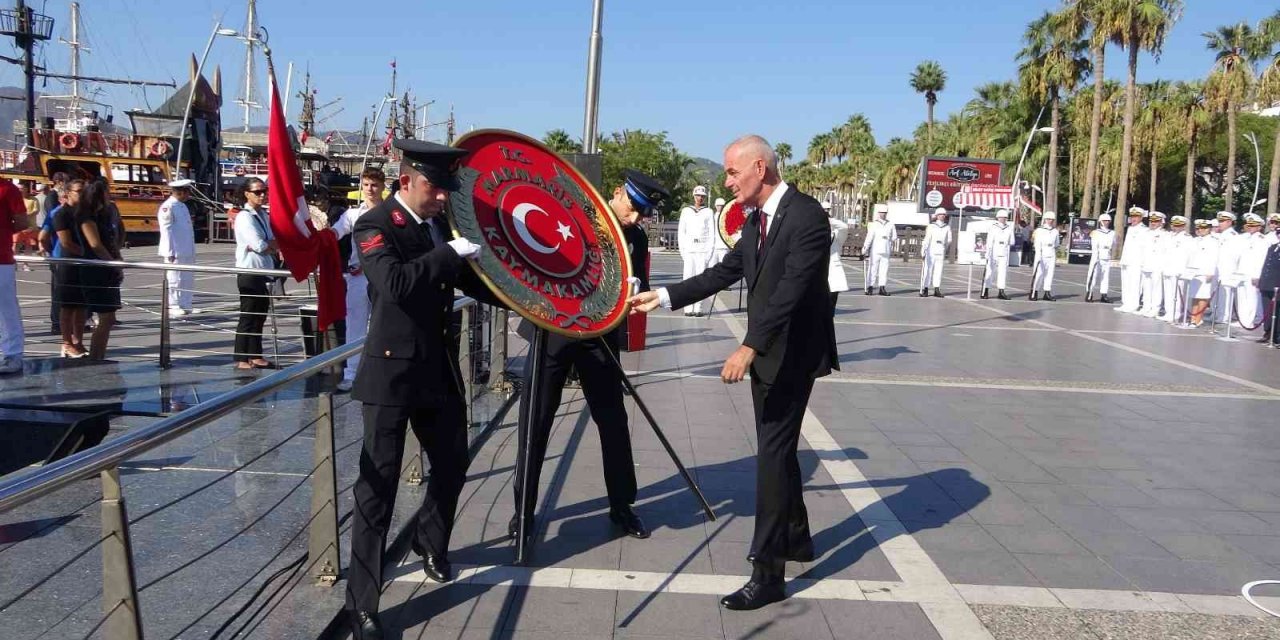 Marmaris’te gaziler tören ile anıldı