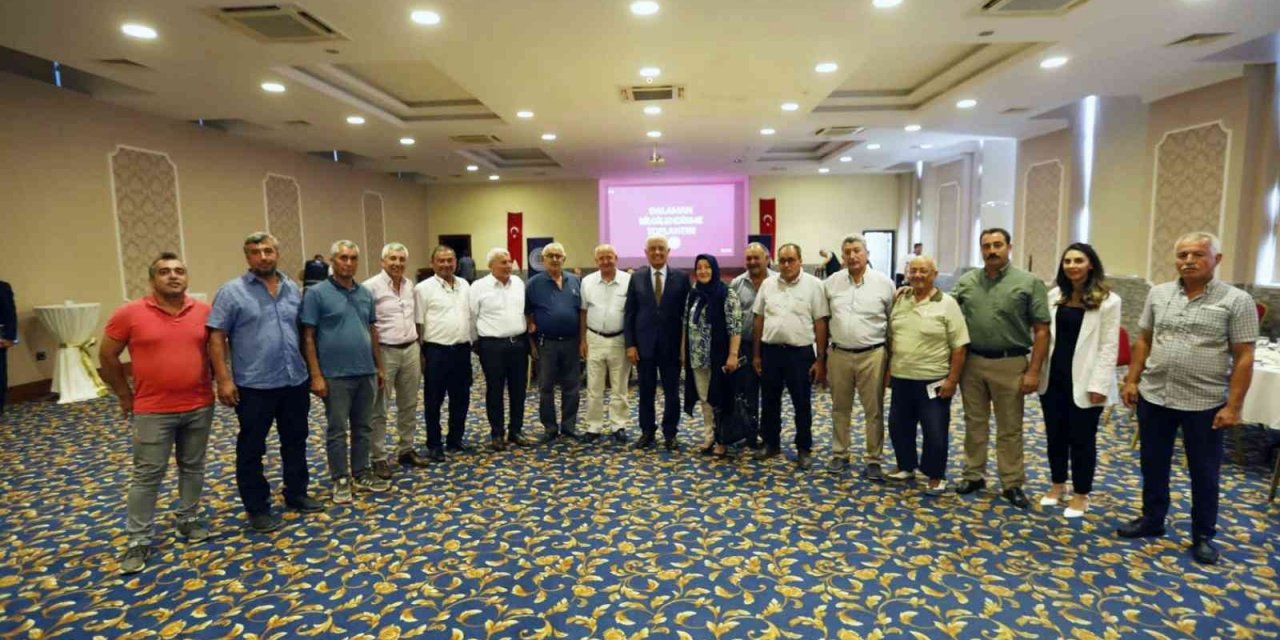 Başkan Gürün Dalaman Muhtarları ile bir araya 3eldi