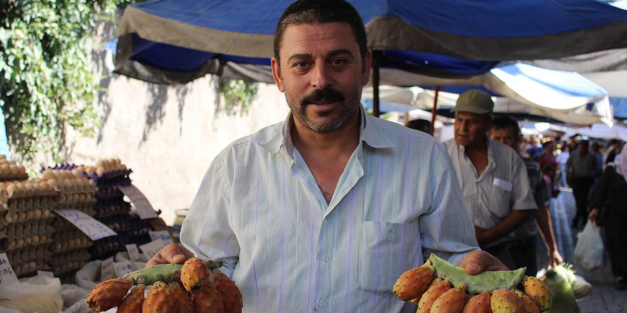 Kaktüs inciri, pazar tezgahlarının ilgi odağı oldu