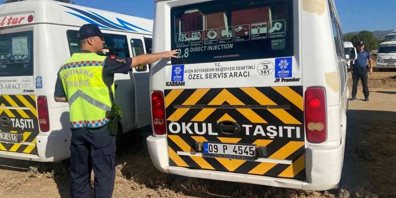 Çine’de okul servislerine jandarma denetimi