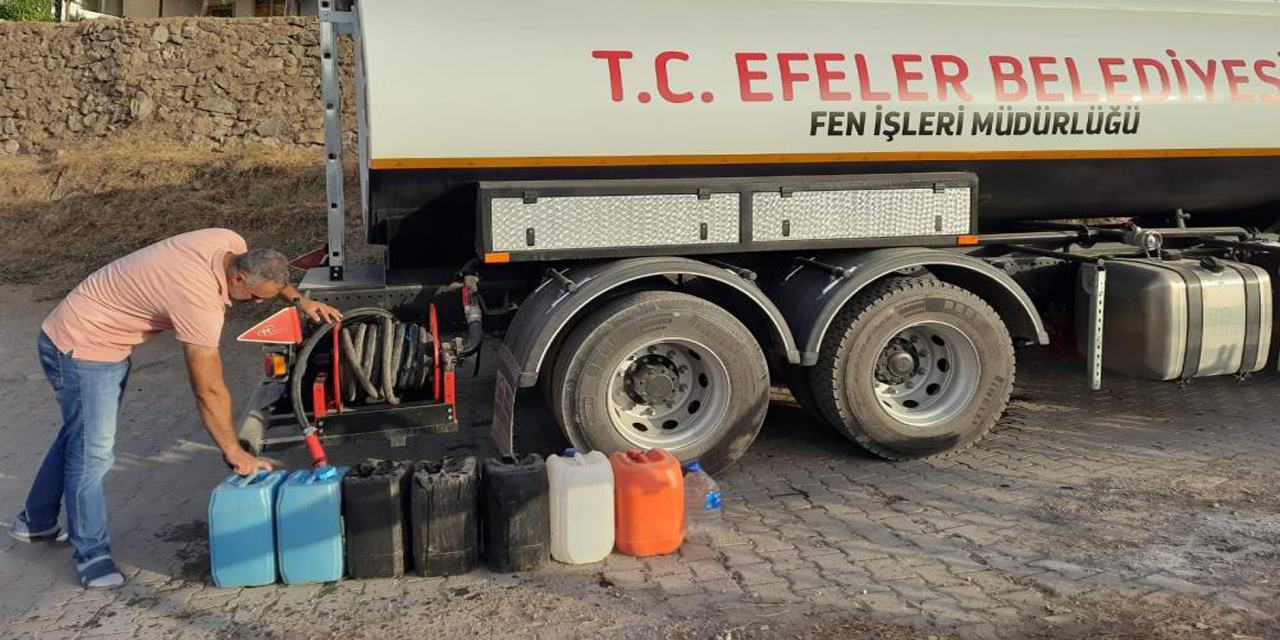 Susuz kalan mahallenin imdadına Efeler Belediyesi koştu