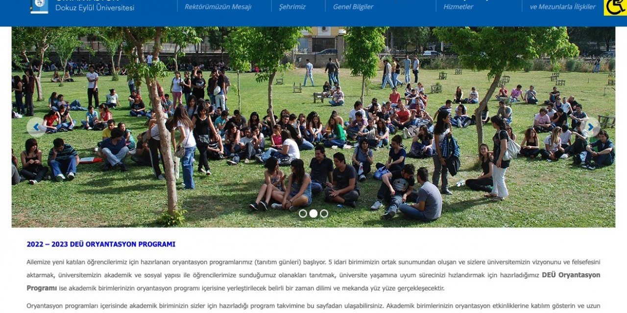 DEÜ’den yeni öğrenciler için oryantasyon programı