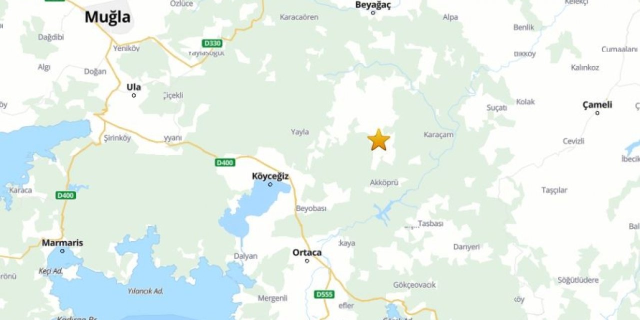 Muğla’da 4.8 büyüklüğünde deprem