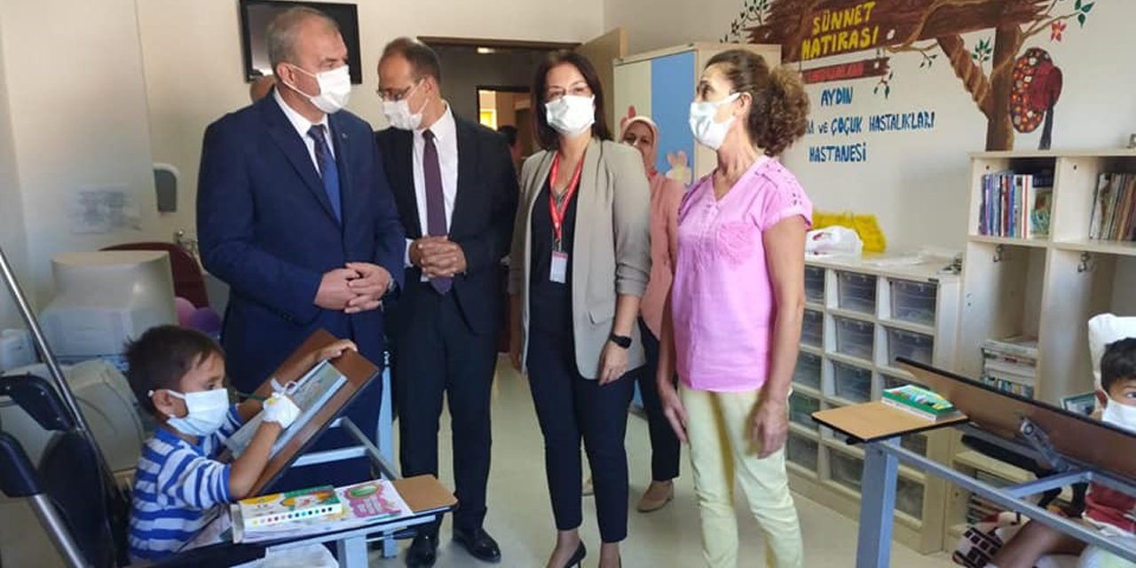 İl Milli Eğitim Müdürü Okumuş,  Hastane  Okulu’ndaki  çocuklarla  buluştu