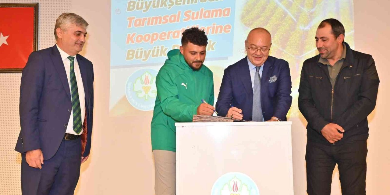 Manisa Büyükşehir Belediyesinden sulama kooperatiflerine destek