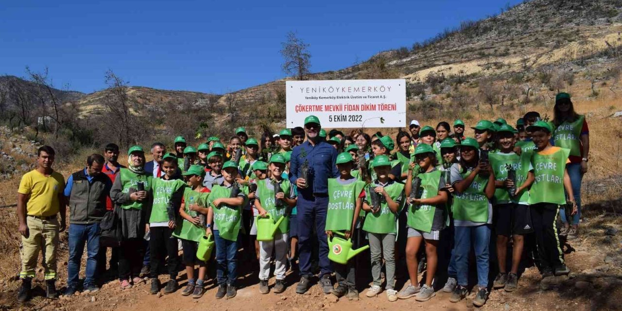 YK Enerji, Yeniköy İlköğretim Okulu öğrencileri ile Çökertme’yi yeşillendiriyor