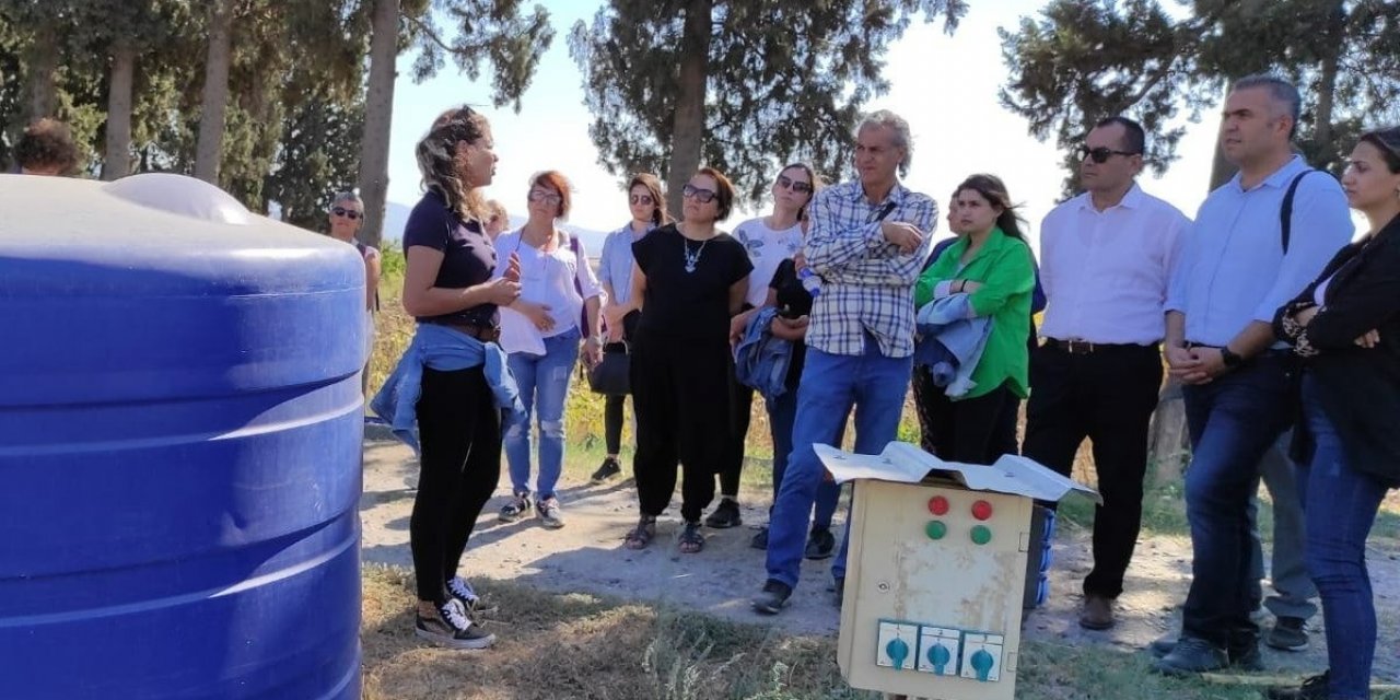 Aydınlı çiftçilere, tasarruflu su kullanımı anlatıldı