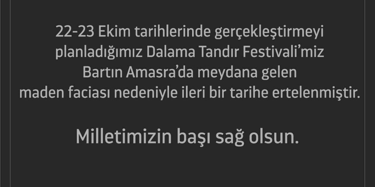 Efeler’de ’Dalama Tandır Festivali’ ertelendi