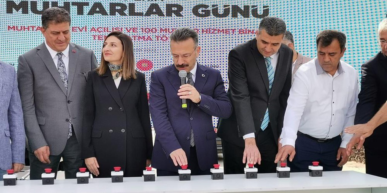 Karpuzlu Yenimahalle Muhtarlık Hizmet Binası’nın temel atma töreni yapıldı