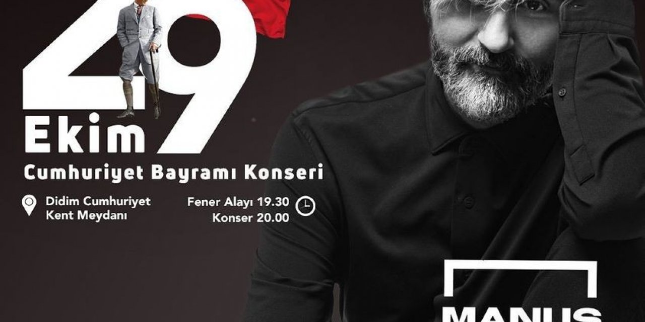 Didim’de 29 Ekim coşkusu konserle kutlanacak
