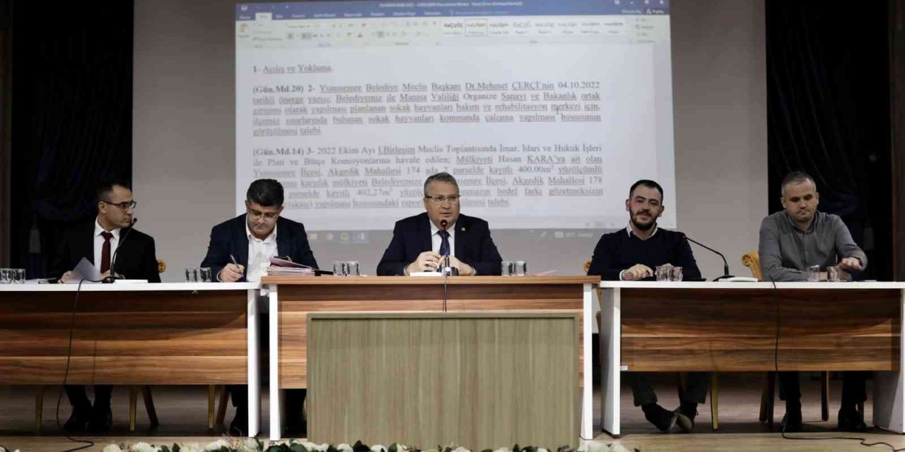 Yunusemre Belediyesi meclisi toplandı