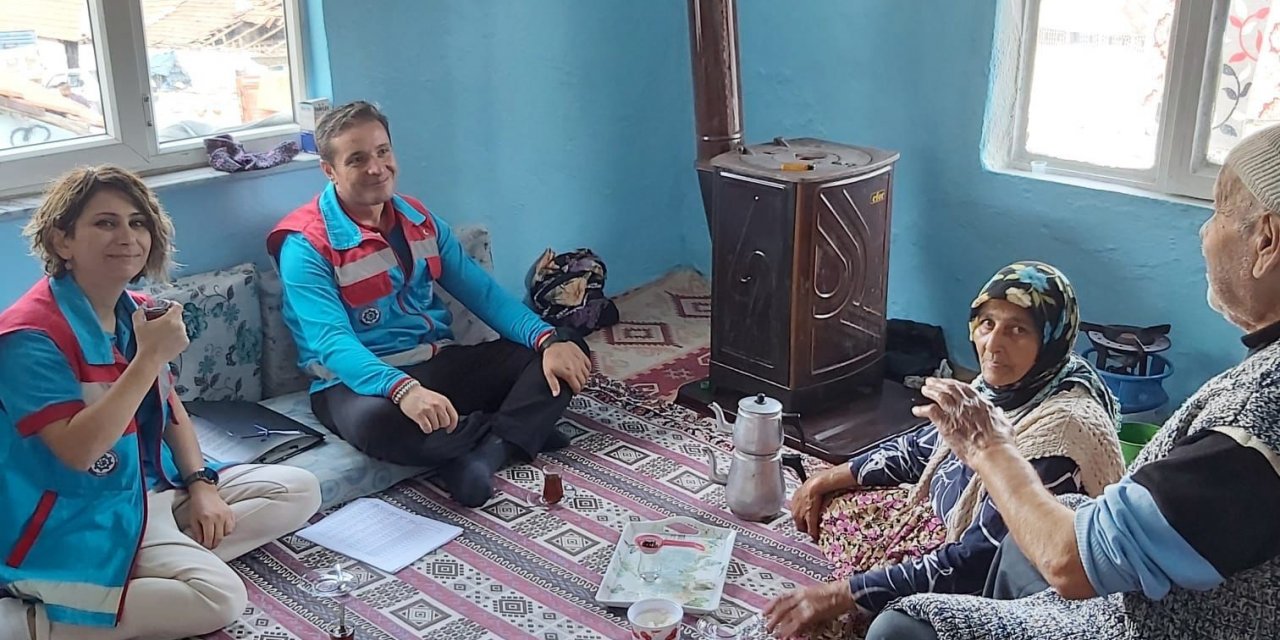 Kırkağaç’ta 55 günde 550 aile ziyaret edildi