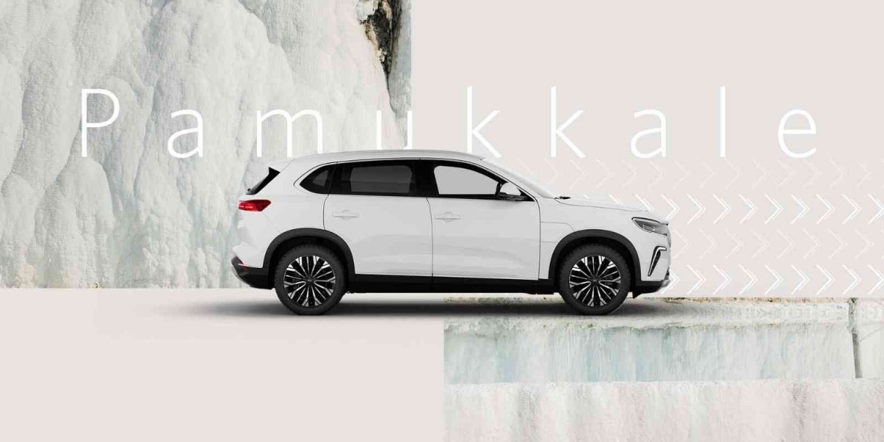 Dünya mirası Pamukkale’nin doğal beyazı Togg mühendisliğiyle bütünleşti