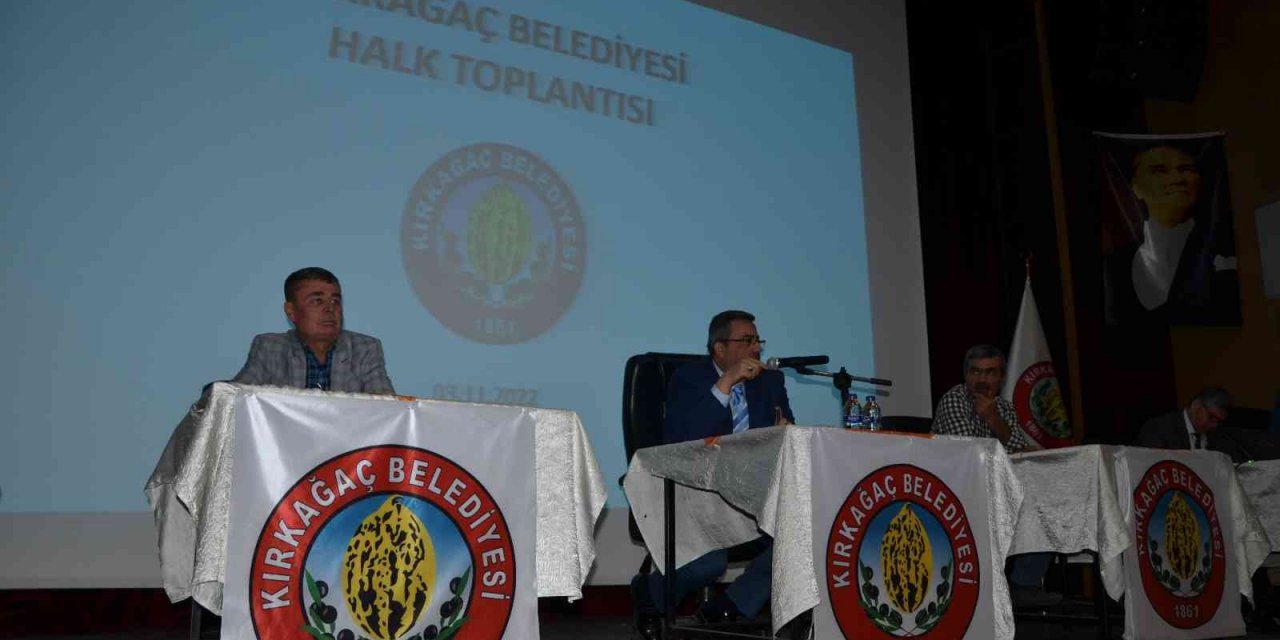 Kırkağaç’taki halk toplantısında gergin anlar