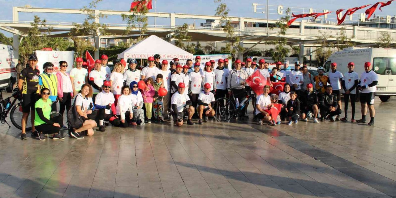 Organ bağışı için pedal çevirdiler