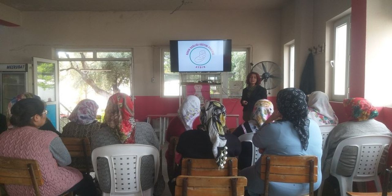 Nazillili kadınlar kansere karşı bilgilendiriliyor