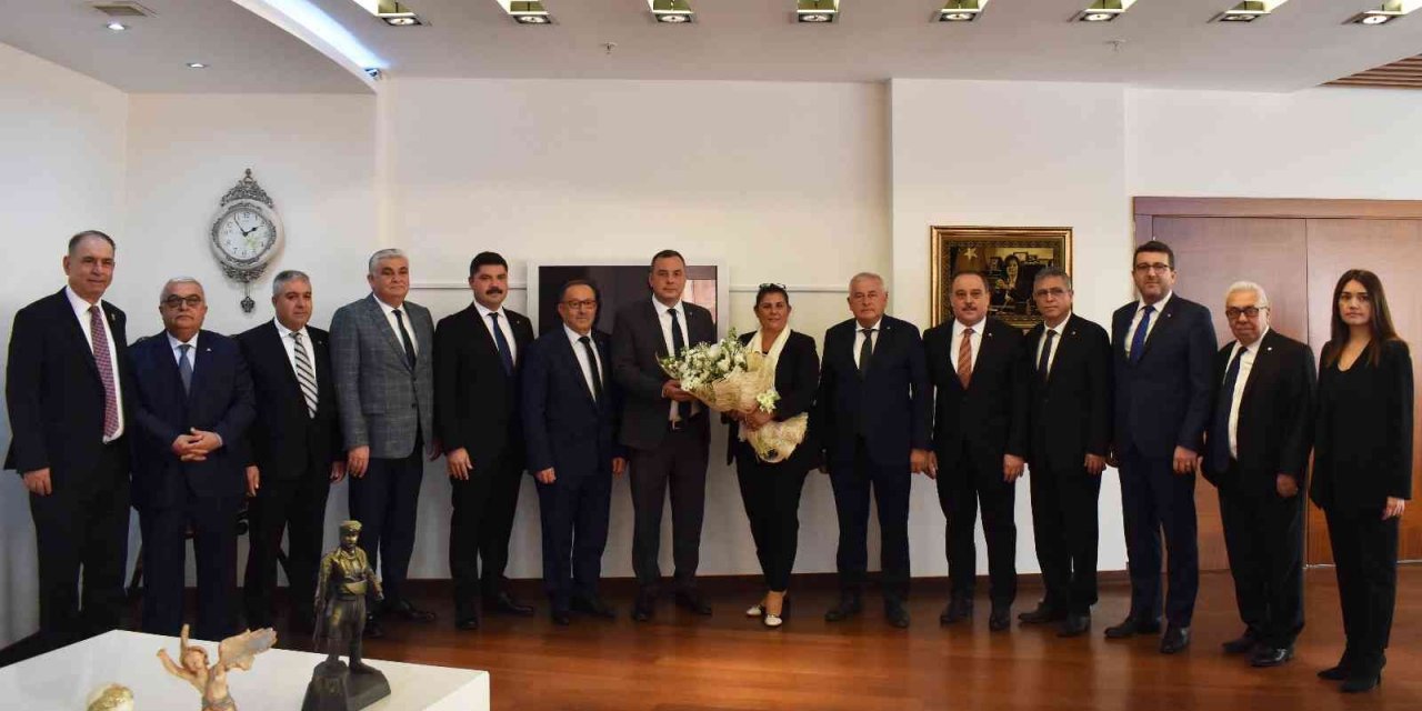 Aydın Ticaret Borsası heyeti, Başkan Çerçioğlu ile görüştü
