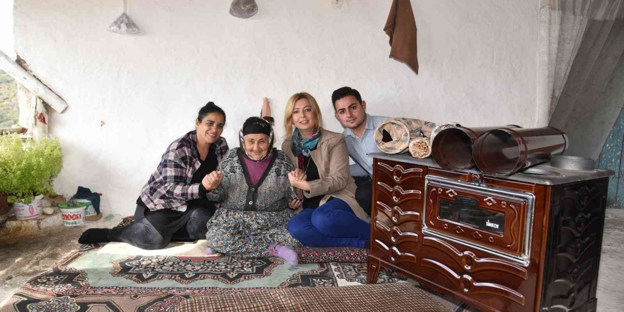 Yaşlı kadının sobası Yunusemre Belediyesinden