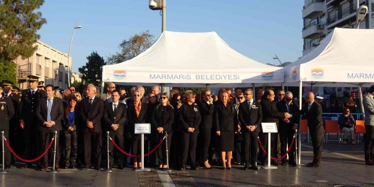 Marmaris’te 10 Kasım Atatürk’ü Anma Günü programı gerçekleştirildi