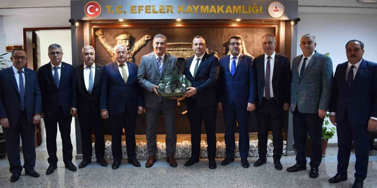 Efeler Kaymakamı Arıkan, Aydın Ticaret Borsası Yönetimi’ni ağırladı