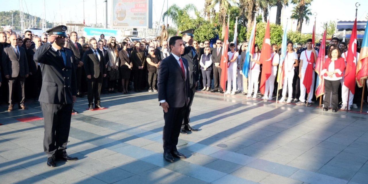 Bodrum’da Atatürk düzenlenen törenle anıldı