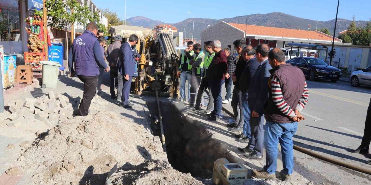 Çameli’nde doğalgaz çalışmaları başladı