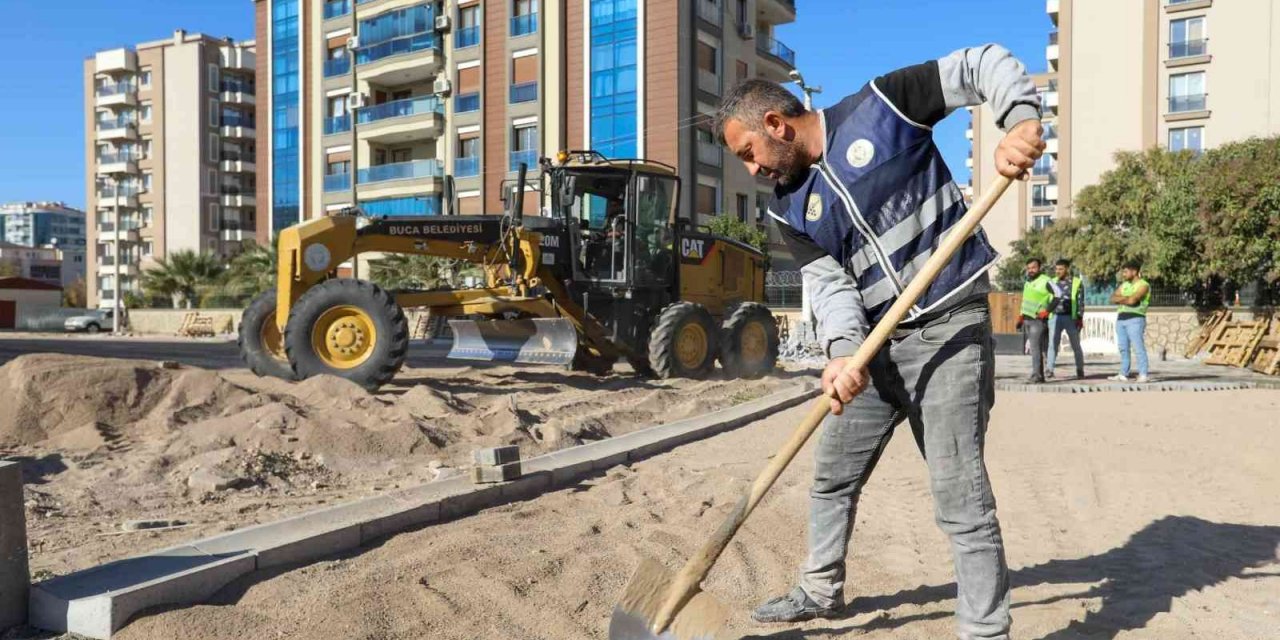 Buca’da yol ve otopark çalışmaları kesintisiz sürüyor