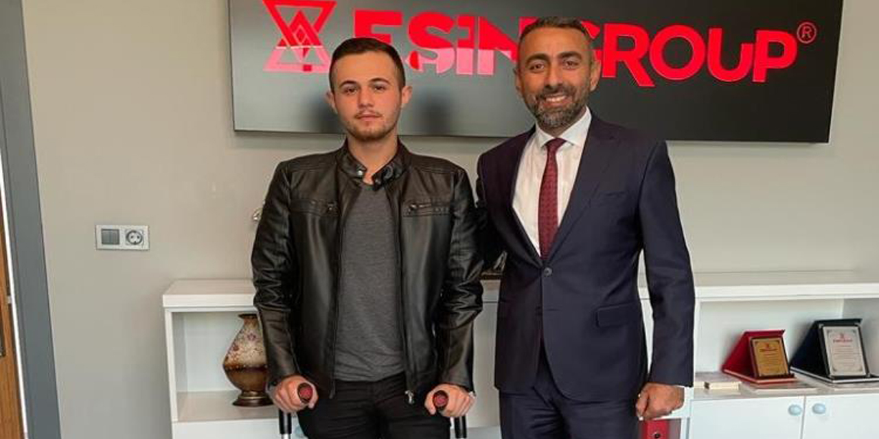 İş adamı Eşin Nazillili gencin umudu oldu