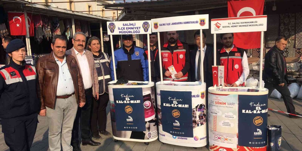 Salihli’de ‘Kadına El Kalkamaz’ konulu farkındalık çalışması