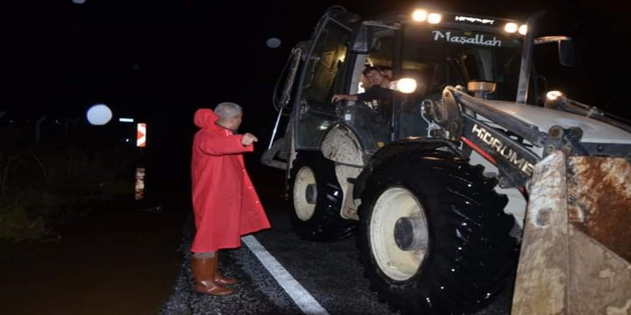 Başkan Kaplan, aşırı yağış alan mahallelerde inceleme yaptı