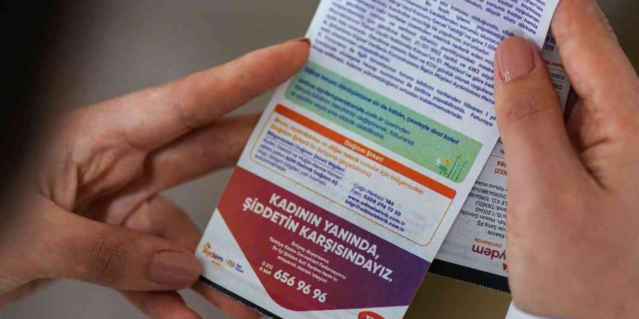 Aydem ve Gediz’den elektrik faturalarında ‘Aile İçi Şiddetle Mücadele’ farkındalığı