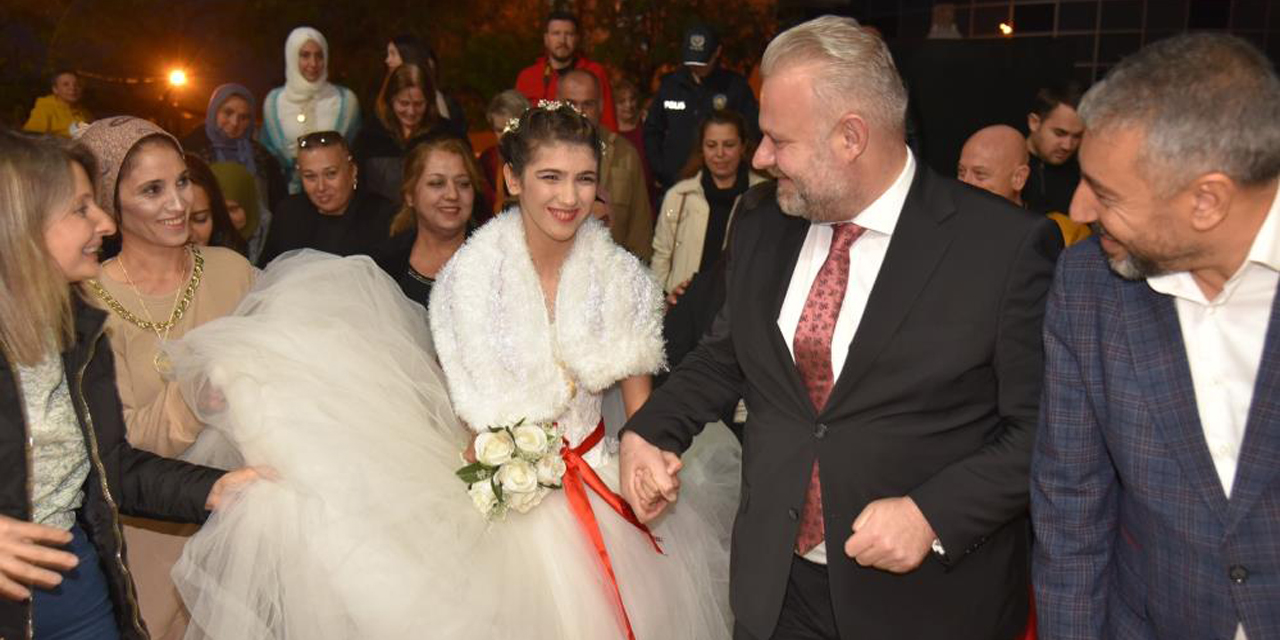 Özel gereksinimli Rabia’nın düğün hayali gerçek oldu