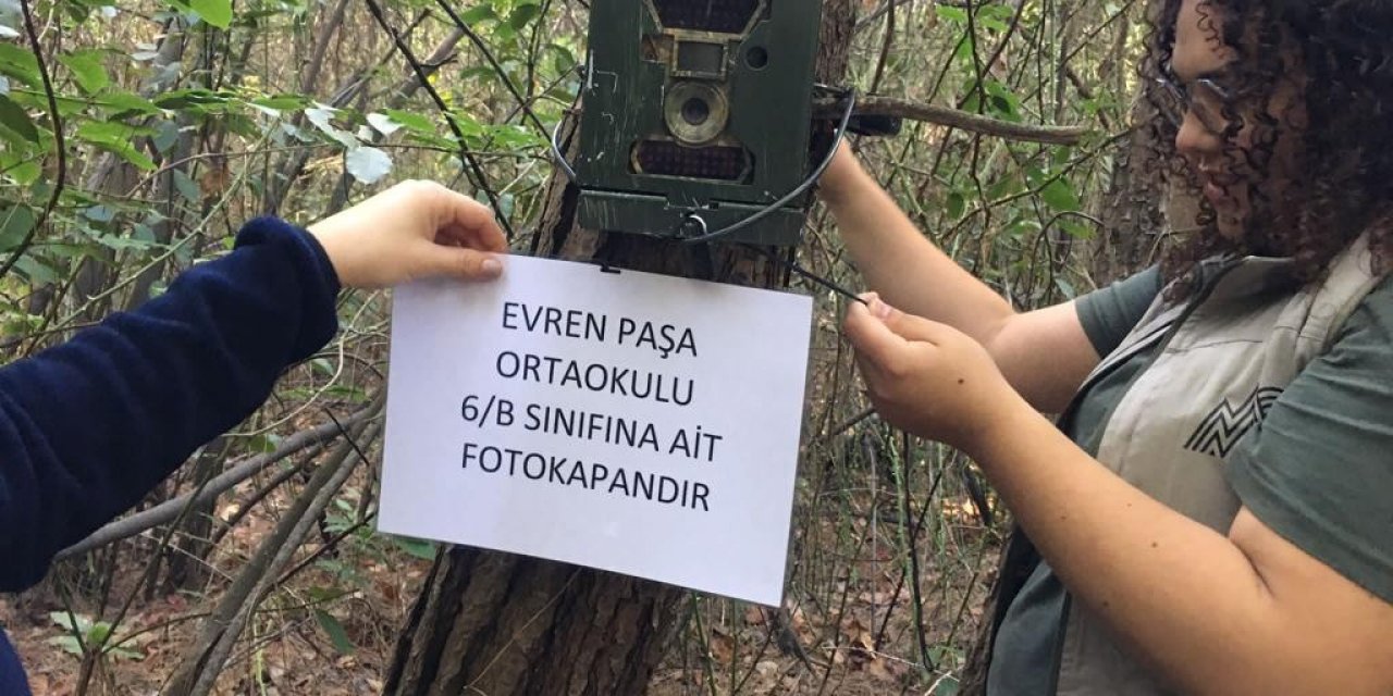 Marmaris’te öğrenciler fotokapanla yaban hayatını izliyor