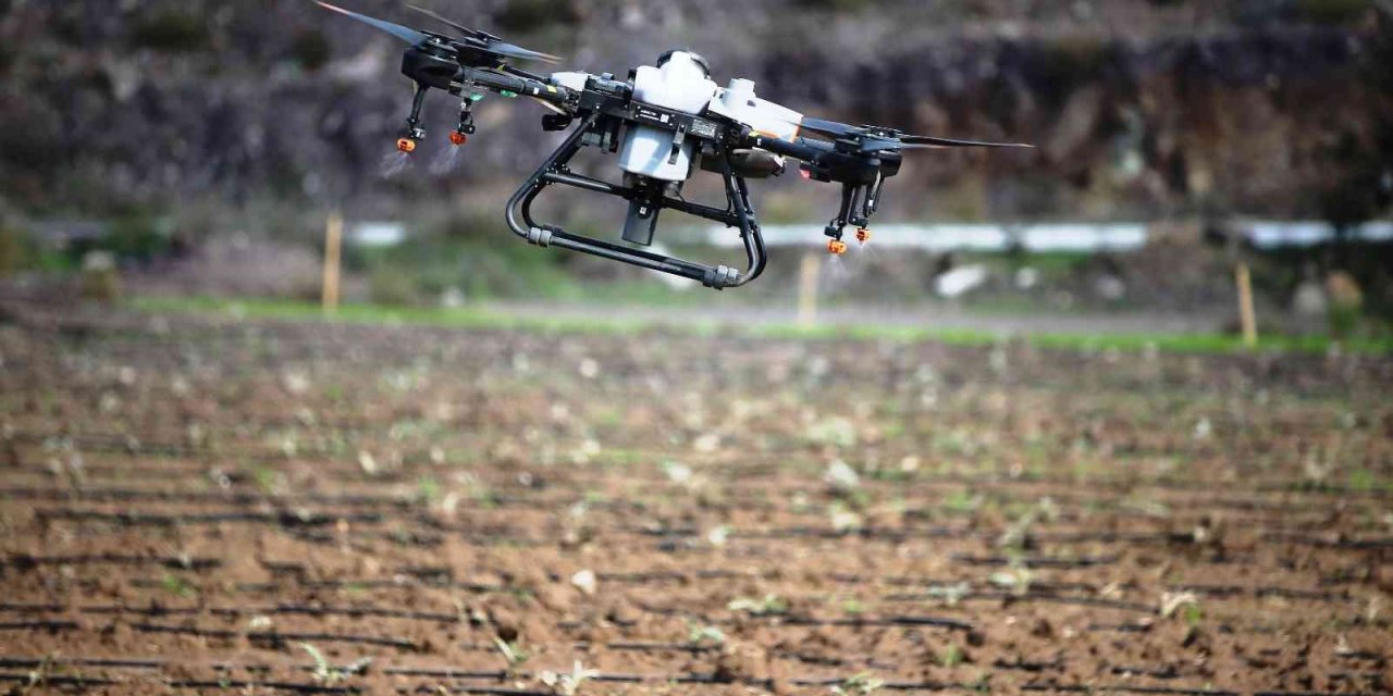 Bodrum’da dron hizmeti çiftçinin yüzünü güldürdü