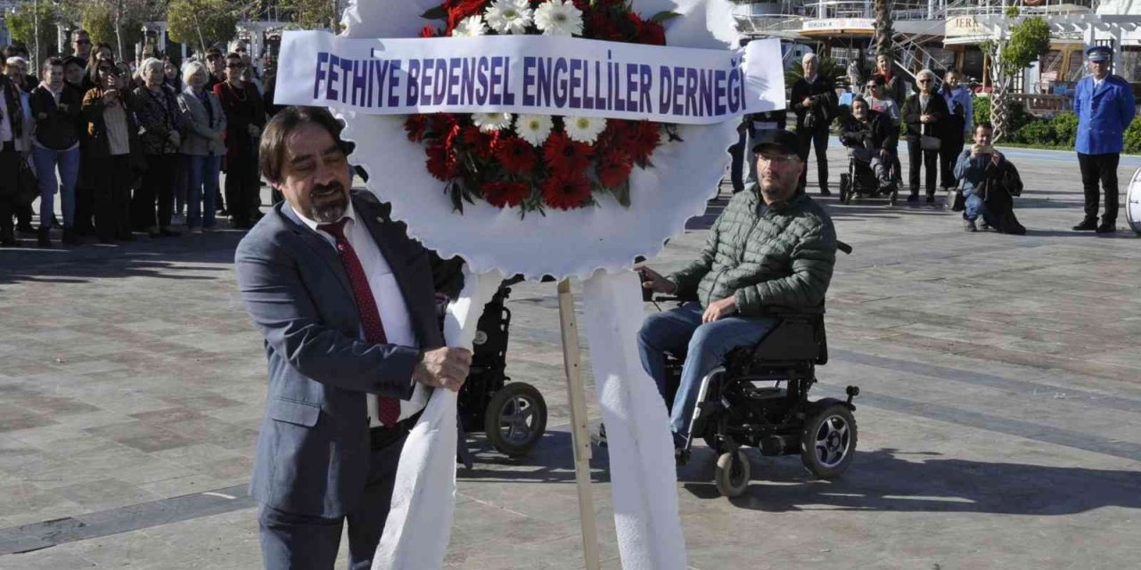 Fethiye’de, 3 Aralık Dünya Engelliler Günü’nde tören düzenlendi