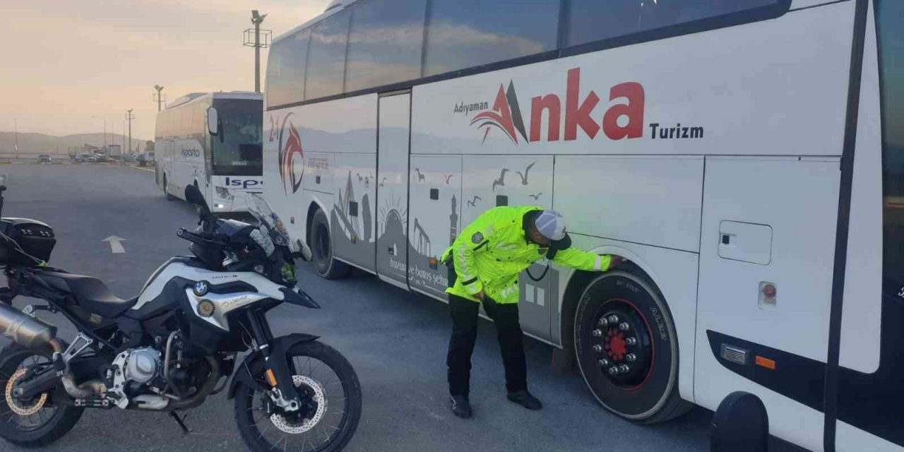 Aydın’da otobüsler tek tek kontrol edildi