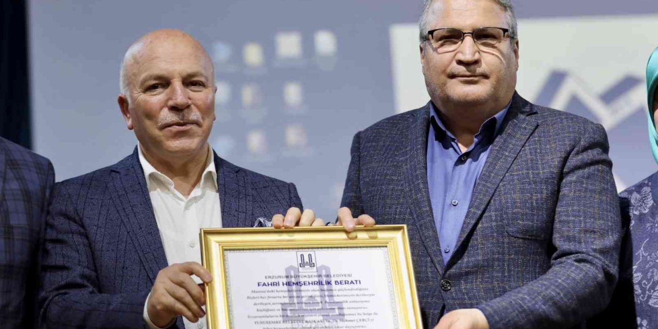 Başkan Çerçi’ye ‘Fahri Hemşehrilik Beratı’ verildi