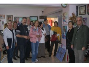 Güzelbahçe Resim Gönüllüleri, Ödemişli Ressam Kasapı Ziyaret Etti