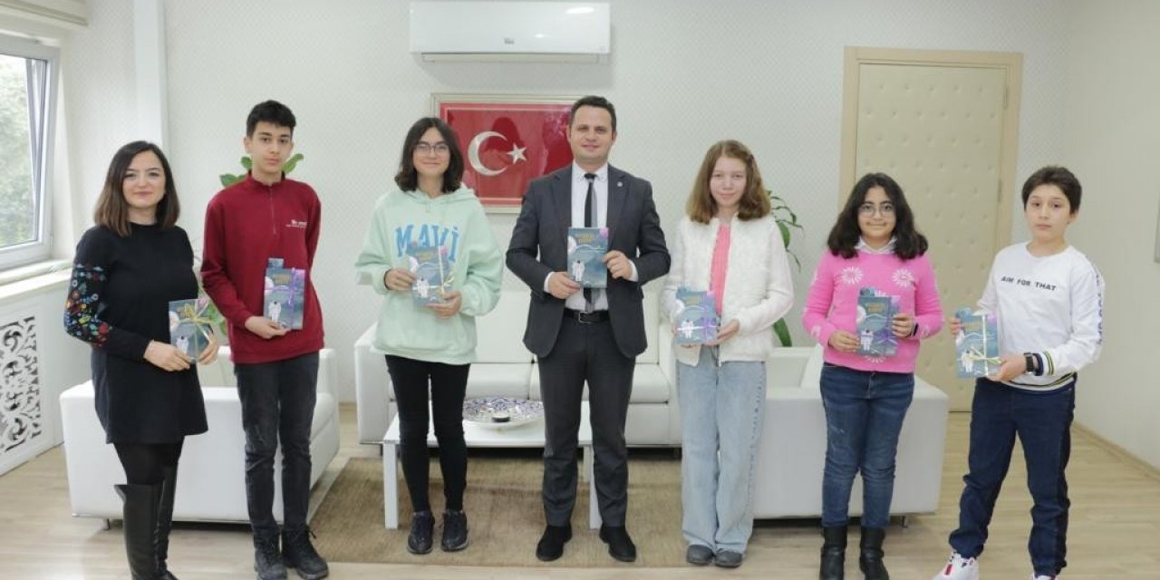 Muğla bilsem öğrencilerinden bilim kurgu kitabı