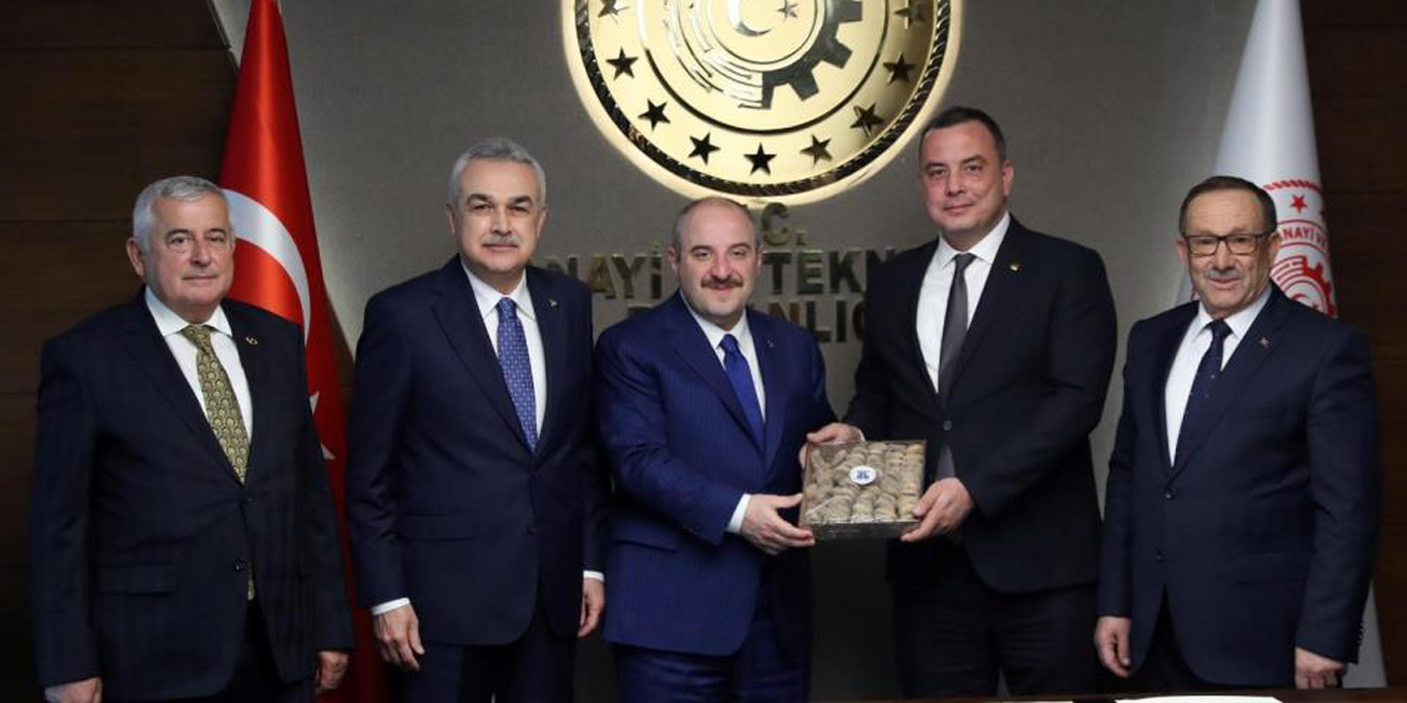 Aydın Ticaret Borsası Yönetimi Bakan Varank ile görüştü