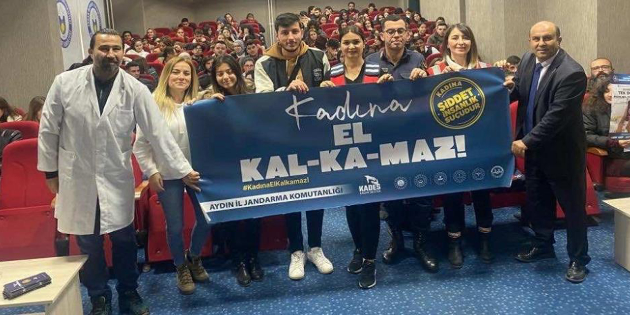 Jandarma ekipleri üniversite öğrencileri ve öğretim görevlilerini bilgilendirdi